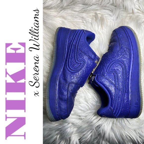NIKE x SERENA WILLIAMS Women’s Air Force 1 Low LXX Zip in Lapis Blue, Size 8 - Picture 11 of 12